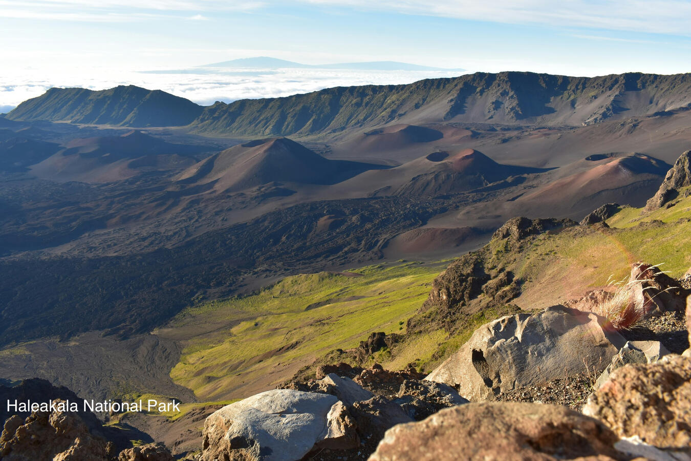 Haleakala National Park volcanic landscape in Maui Hawaii